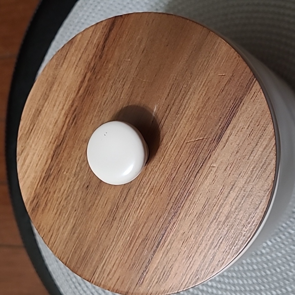 NEW Rae Dunn Cream Coffee Canister with Wooden Lid - Picture 3 of 11